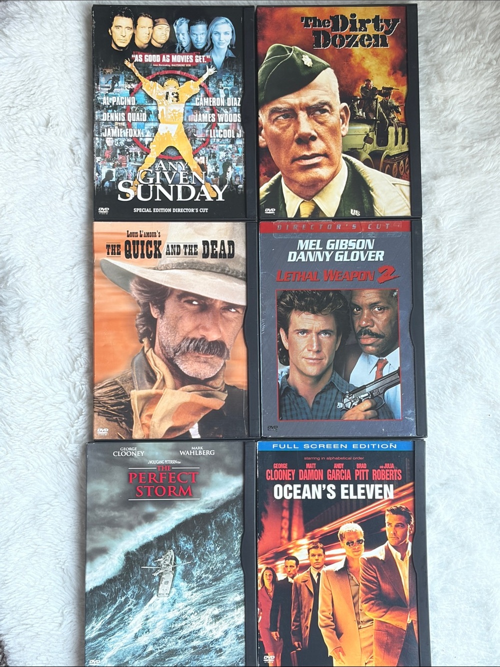 Warner Bros. DVD Lot — Black, Red, Orange, Blue, Brown Covers